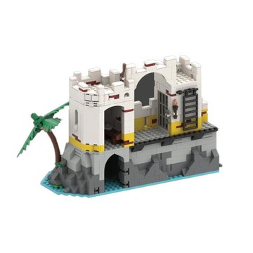 積木佳磚跨境玩具外貿街景建筑模型小顆粒益智亞馬遜熱賣