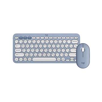 【 Logitech 羅技 】Pebble 2 Combo 天空藍 無線 藍牙 鍵盤滑鼠組