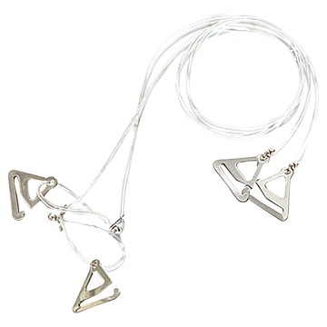 隱形胸罩內衣防滑透明可拆肩帶 Set 2個 超細超隱形 彈力線 魚線  繞頸約47cm 雙肩約37cm  顏色隨機