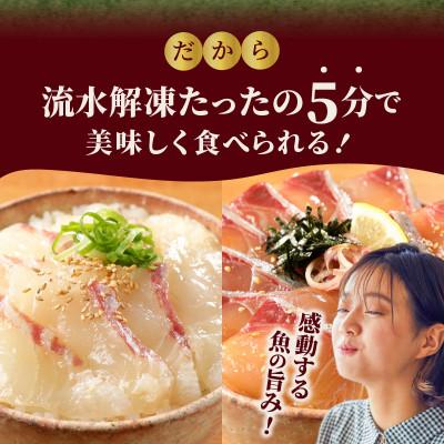 ふるさと納税 延岡市 延岡産活〆マダイとカンパチの海鮮丼 2種食べ比べセット(8パック入り)