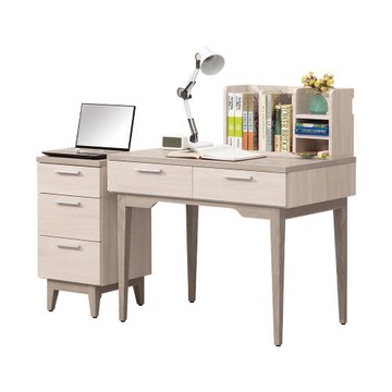 【唯熙傢俱】海瑟薇雙色4.6尺書桌