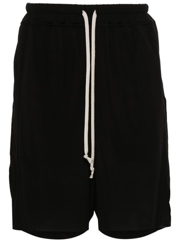 Rick Owens - drop-crotch shorts - men - Cupro/Elastane - 50 - Black