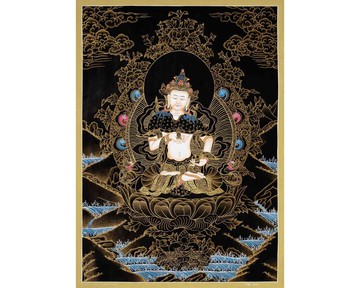 金剛亥母唐卡畫作