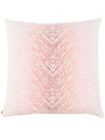 Missoni Home - zigzag cotton pillow (60cm x 60cm) - unisex - Feather/Down/Cotton - One Size - Neutrals