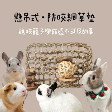 哈密兔事·海草防咬網｜海草墊防咬遊戲門｜防咬草網 防咬門 兔用品兔防咬門兔子啃咬玩具