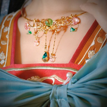 遇見神鹿項圈瓔珞漢服漢元素王者瑤瑤公主項鏈