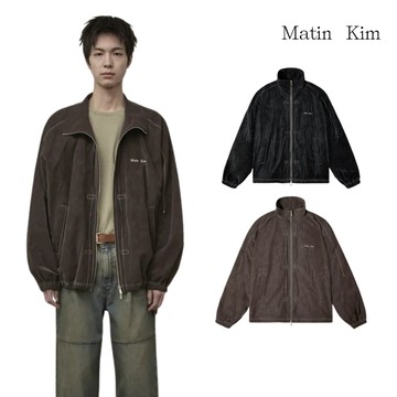【MATIN KIM】縫線細節高領夾克 兩色