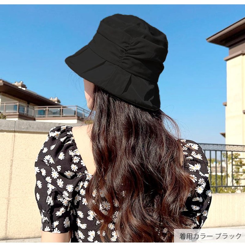 ブラック　黒色　フリーサイズ　帽子　バケハ　メンズ