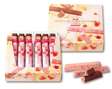 ROYCE \'(Lloyd\'s) Nutty & fruit bar Chocolate [each 6 pieces]