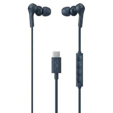 audio-technica 鐵三角 USB Type-C 耳塞式降噪耳機  藍色  ATH-CKS330NC