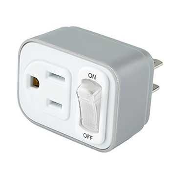 RONEVER 1切1座3轉2節能小壁插 PU-1112  54mm  灰色  1個