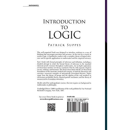 Introduction to Logic (Dover Books on Mathematics)