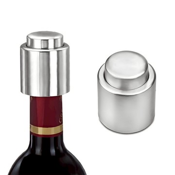 4056 不鏽鋼酒瓶真空塞 紅酒真空塞 保鮮按壓式紅酒塞 真空密封瓶塞 酒瓶塞子