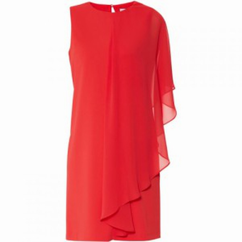 ジーナ バッコーニ Gina Bacconi レディース ワンピース ワンピース ドレス Aletta Crepe Chiffon Dress Red 通販 Lineポイント最大1 0 Get Lineショッピング