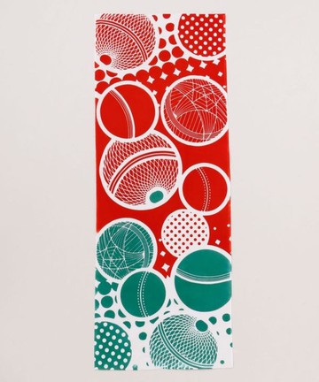 【熱門預購】聖誕手毬印花和風手巾  7JRP5335