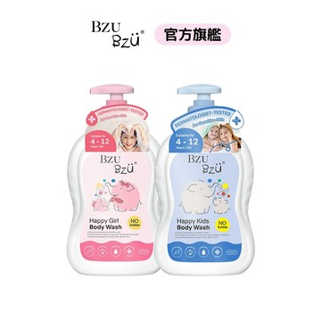 BZU BZU 快樂兒童沐浴乳600ml (兩款任選） 0刺激0酒精弱敏肌適用