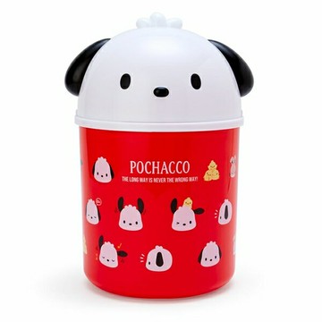 【震撼精品百貨】Pochacco 帕帢狗~日本三麗鷗Sanrio 帕恰狗掀蓋式造型垃圾桶(紅大臉)*50570