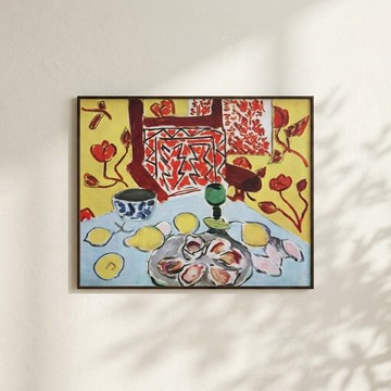 【大師掛畫】馬諦斯 Henri Matisse | Still Life with Oysters