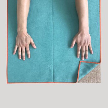 環保硅膠防滑瑜伽鋪巾女防滑吸汗休息毯外貿yogitoes yoga towel