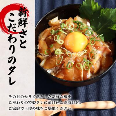 ふるさと納税 田野町 これが魚屋の漬け丼だ!〜鯛〜 《訳あり》 80g×5P