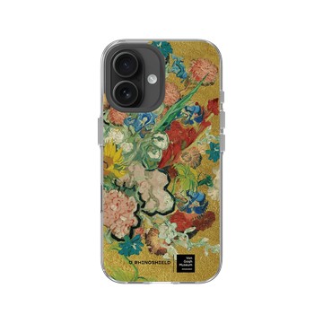 iPhone 16 Clear Case（相機按鈕） 透明 - Van Gogh Museum - Vincent 的花朵-50週年紀念款
