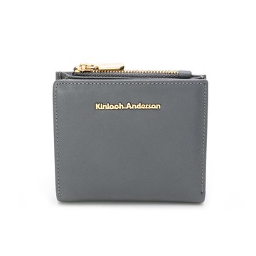 【Kinloch anderson】Gladys 經典壓扣式短夾-灰藍