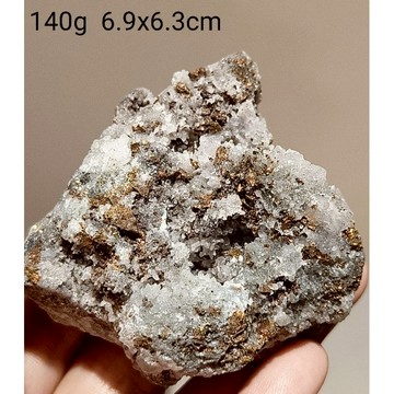 閃鋅礦&黃銅礦&白水晶共生