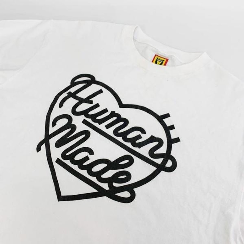 ヒューマンメイド HEART L/S TEE ハート ロゴ プリント 長袖 Tシャツ カットソー ロンT 日本製 メンズ Mサイズ ホワイト HUMAN  MADE トップス DM10713□ | LINEブランドカタログ