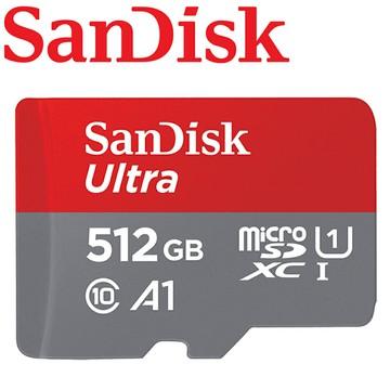 【公司貨】 SanDisk 512GB Ultra microSDXC TF UHS-I C10 A1 U1記憶卡