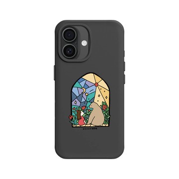 iPhone 16 SolidX 黑 - 咻咻熊 XiuXiubear - 窗裡的日月