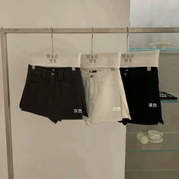 𝐍𝐚𝐜𝐞𝐥𝐲｜乾淨線條收在腰間的俐落比例・高腰顯瘦牛仔短裙褲A8018
