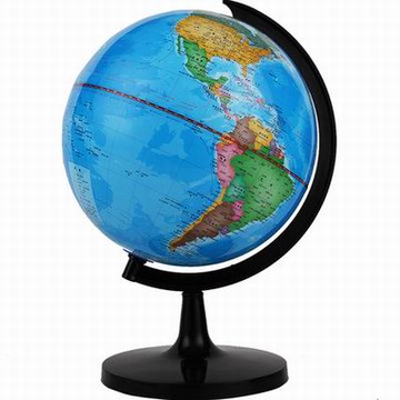 【全塑地球儀-3033-直徑20cm-30*21.5*20cm-1套/組】行政辦公學生地理教學用品-586003