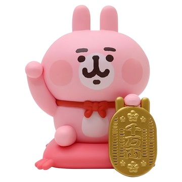 YENDAR 研達 卡娜赫拉的小動物招財公仔 粉紅兔兔  1個