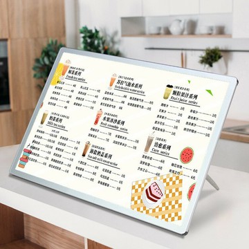 熒光板 寫字板 吧臺燈箱燈箱價目表菜單設計制作吧臺led發光點餐牌立式點單展示「限時特惠」