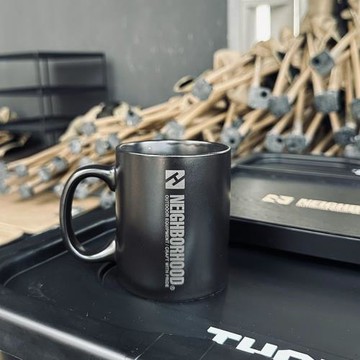 潮牌陶瓷馬克杯耐高溫咖啡杯厚實水杯NBHD早餐茶水杯