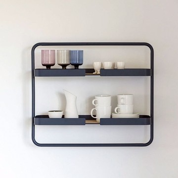 【春節家裡煥然一新】雙層置物架-兩色可選 午夜藍