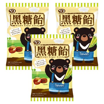 綠得製菓 黑糖飴 內層黑糖粉  100g  3包