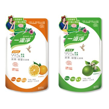 【史代新文具】楓康 柑橘/檸檬 一滴淨蘆薈多酚洗潔精補充包 (800g/包)