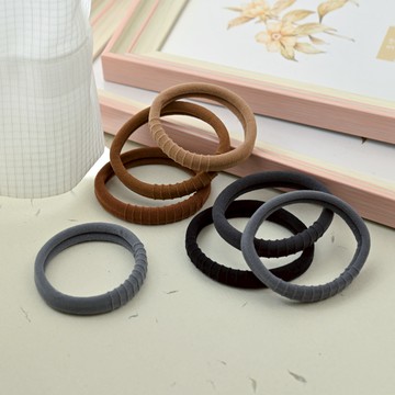 素色小節毛巾圈組5入-多款任選