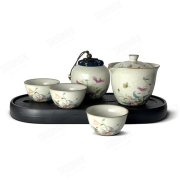 ??附發票??仙德曼蝶戀花蓋杯6件旅行組 CT143 露營茶具 茶具旅組 茶具 老人茶 茶壺 茶杯 茶盤 茶海 露營泡茶組 花茶組 泡茶具組 日式茶具組禮盒 中式茶具組禮盒 中式茶具組 茶具旅行組 中式泡茶茶具組 茶具禮盒 花茶杯禮盒 杯具禮盒 新居落成禮 聖誕禮物 花茶杯組