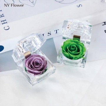 情人節限定免運【FUNDAY】星空 銀創意幾何香氛蠟燭隨機+永生花戒