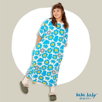 【hahababy】emo沒關係- 大人短袖長版睡衣