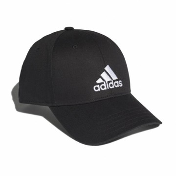 adidas 帽子 Baseball Cap 運動休閒 男女款 愛迪達 棒球帽 遮陽 基本 帽圍可調 黑 白 FK0891