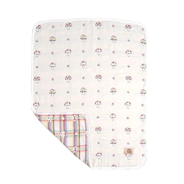 彩虹蘑菇六層紗M被