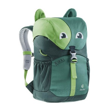 Deuter Kikki 6L 可愛動物造型 輕量透氣兒童背包(反光條設計+姓名標貼) 3610519 綠/深綠