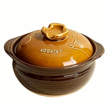 ONE TWO POT 萬土燒 嚕嚕米 MOOMIN 日式燉煮多功能湯鍋 古銅 2.8L  22cm  1個