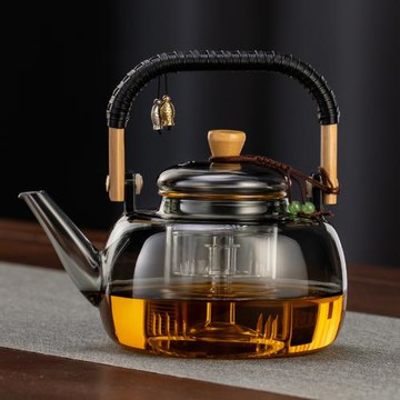 玻璃茶壺泡茶家用2025新款提梁煮茶器大容量電陶爐燒水壺茶具套裝