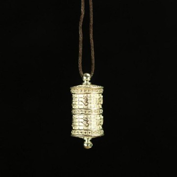 999足銀純銀楞嚴咒掛件吊墜銀飾品六字真言平安護身結緣嘎烏盒