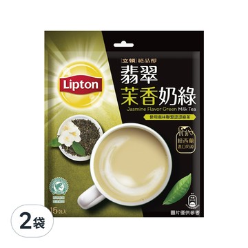 Lipton 立頓 絕品醇 翡翠茉香奶綠量販包  19g  15包  2袋
