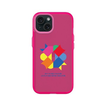 iPhone 15 Clear 粉漾桃 - PRIDE 2024: Love in All Forms - 我很美，送朵花給自己吧